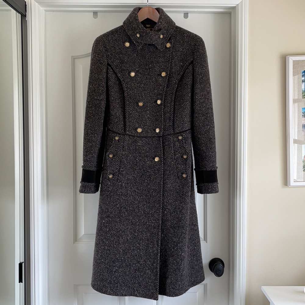 Dolce & Gabbana Micro Tweed Coat